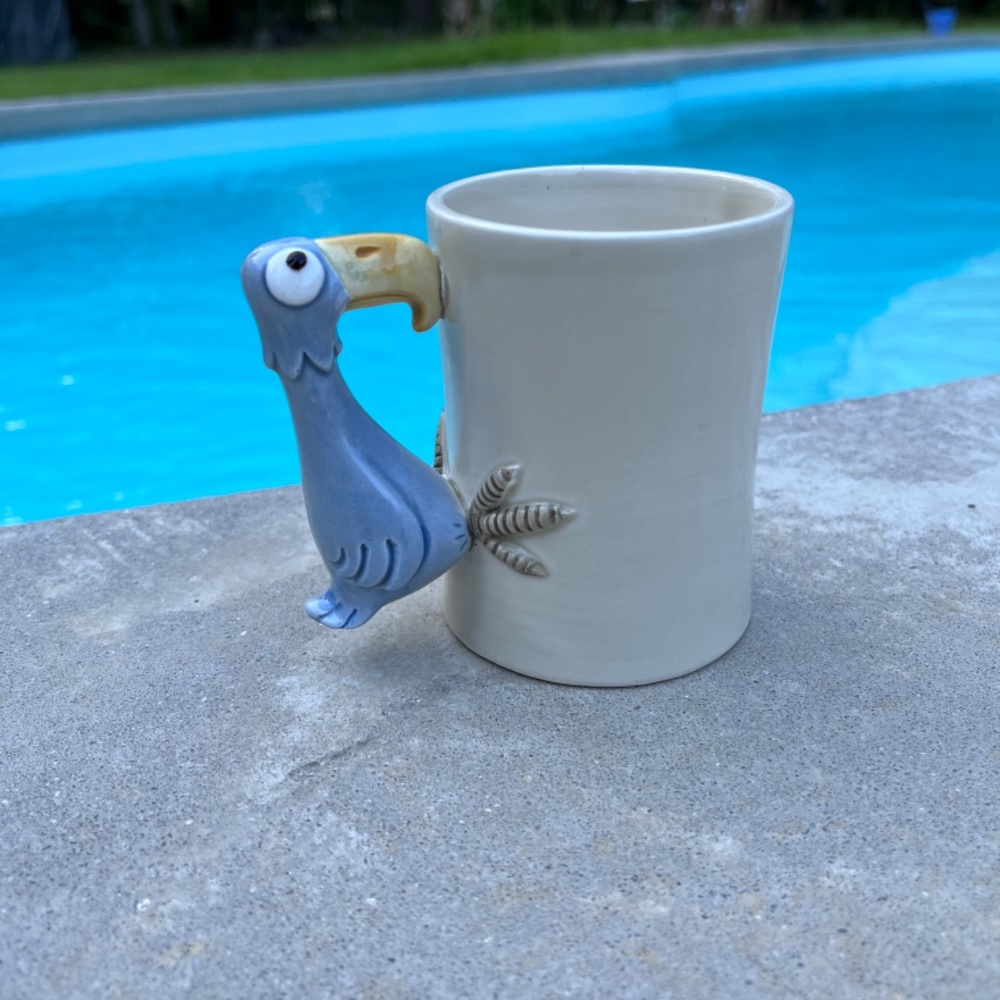 Vintage Fitz and Floyd Bird In Hand Mug - Picture 2 of 11